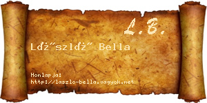 László Bella névjegykártya