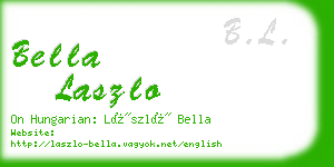 bella laszlo business card